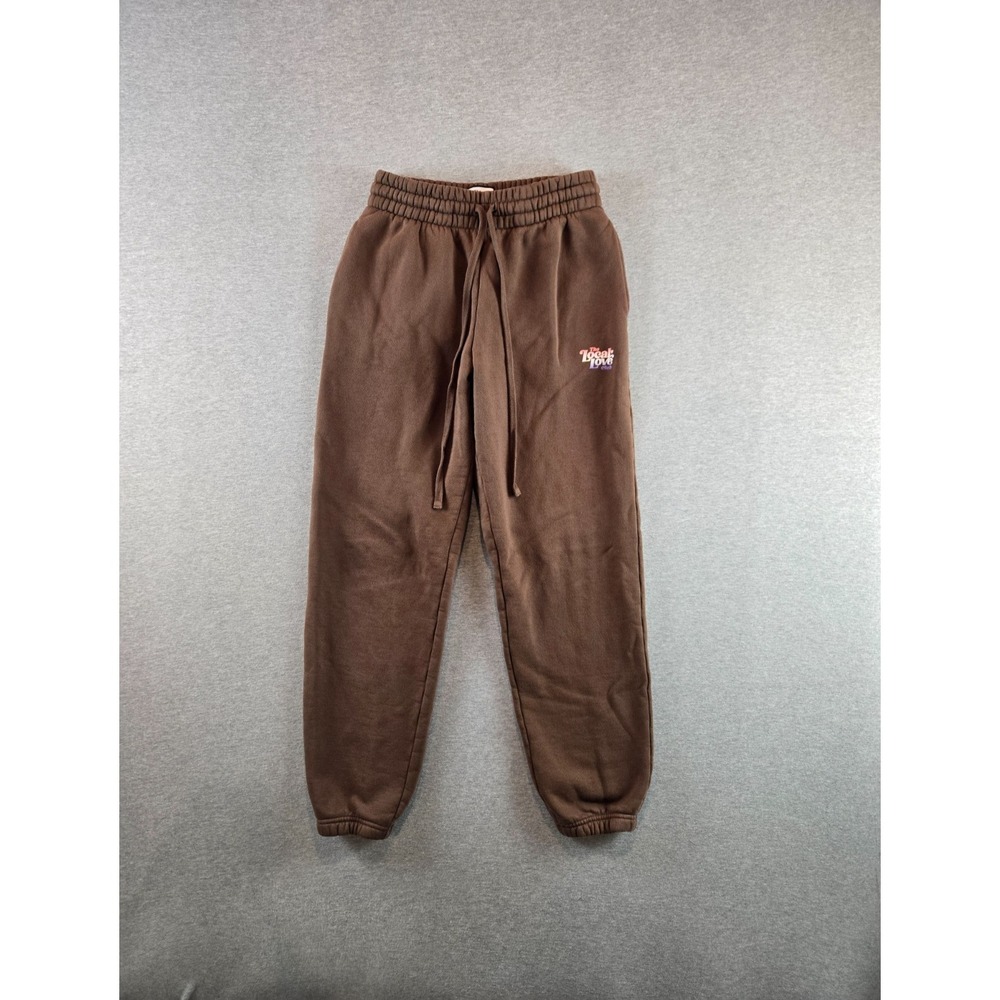 The Local Love Club Jogger Sweatpants Womens Large Brown Heavyweight Made In USA